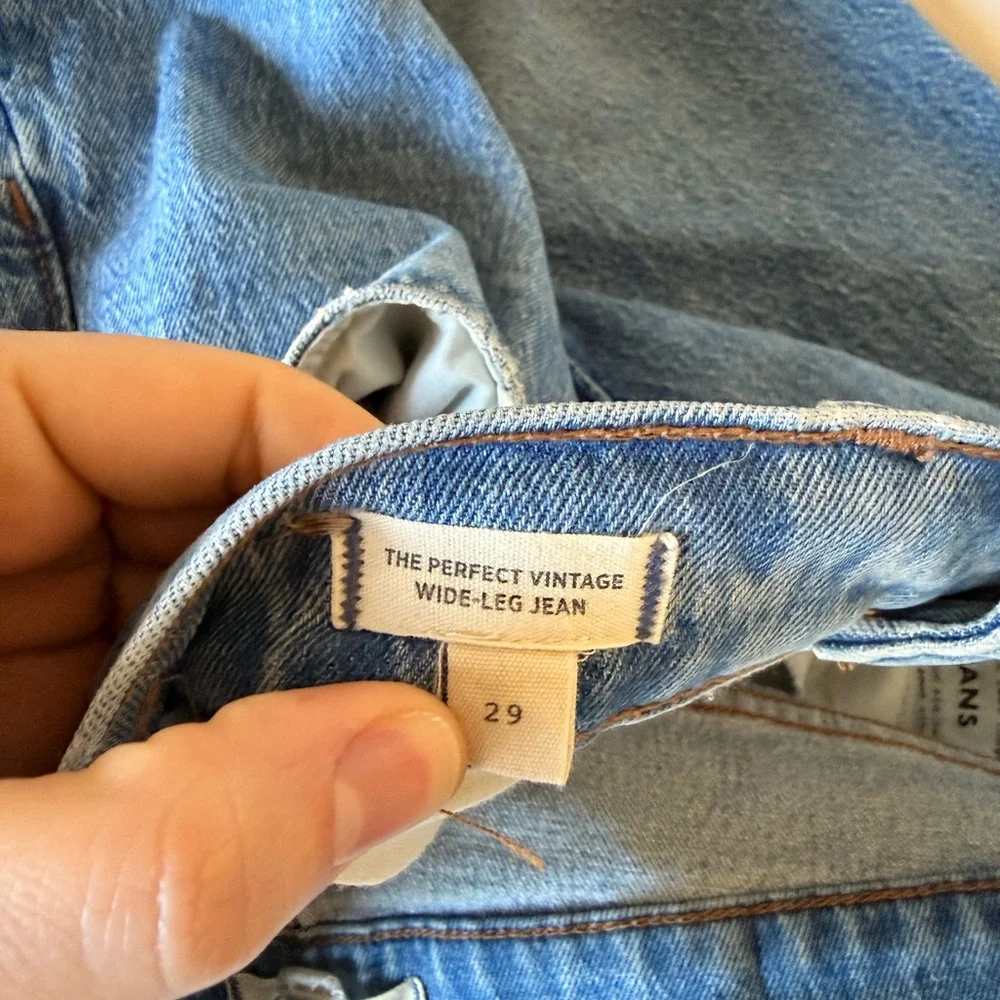 Madewell Perfect Vintage Wide Leg Jean - Size 29 - Picture 3 of 6